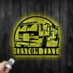 Occupations Trades Metal Sign Custom Fire Truck 1