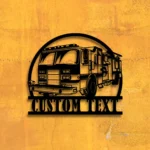 Occupations Trades Metal Sign Custom Fire Truck 1