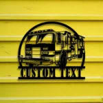 Occupations Trades Metal Sign Custom Fire Truck 1