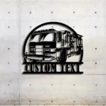 Occupations Trades Metal Sign Custom Fire Truck 1