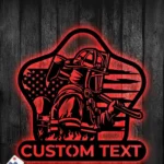 Occupations Trades Metal Sign Custom Firefighter 1
