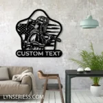 Occupations Trades Metal Sign Custom Firefighter 1