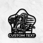 Occupations Trades Metal Sign Custom Firefighter 1