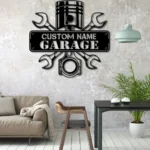 Occupations Trades Metal Sign Custom Garage 1