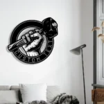 Occupations Trades Metal Sign Custom Hammer Carpenter 1