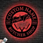 Occupations Trades Metal Sign Custom Meat Place 1