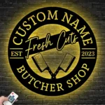 Occupations Trades Metal Sign Custom Meat Place 1