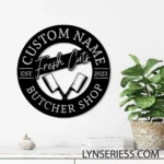 Occupations Trades Metal Sign Custom Meat Place 1