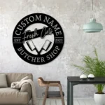 Occupations Trades Metal Sign Custom Meat Place 1
