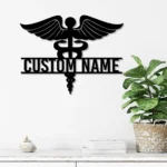 Occupations Trades Metal Sign Custom Medical Symbol Caduceus Md Star Nursing 1