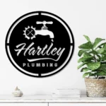 Occupations Trades Metal Sign Custom Plumbing 1