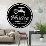 Occupations Trades Metal Sign Custom Plumbing 1