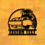 Occupations Trades Metal Sign Custom Road Roller 1