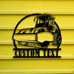 Occupations Trades Metal Sign Custom Road Roller 1