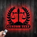 Occupations Trades Metal Sign Custom Scales Of Justice 1