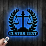 Occupations Trades Metal Sign Custom Scales Of Justice 1