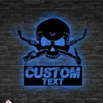 Occupations Trades Metal Sign Custom Sugar Skull 1