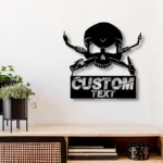 Occupations Trades Metal Sign Custom Sugar Skull 1