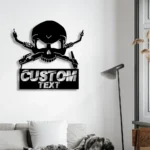 Occupations Trades Metal Sign Custom Sugar Skull 1
