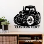 Occupations Trades Metal Sign Custom Tractor Driver 1