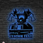 Occupations Trades Metal Sign Custom Us Firefighter 1