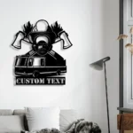 Occupations Trades Metal Sign Custom Us Firefighter 1