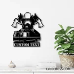 Occupations Trades Metal Sign Custom Us Firefighter 1