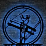 Occupations Trades Metal Sign Custom Us Lineman 1