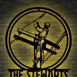 Occupations Trades Metal Sign Custom Us Lineman 1