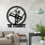Occupations Trades Metal Sign Custom Us Lineman 1