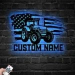 Occupations Trades Metal Sign Custom Us Tractor Driver 1