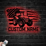 Occupations Trades Metal Sign Custom Us Tractor Driver 1