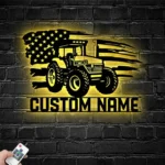 Occupations Trades Metal Sign Custom Us Tractor Driver 1