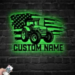Occupations Trades Metal Sign Custom Us Tractor Driver 1