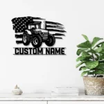 Occupations Trades Metal Sign Custom Us Tractor Driver 1