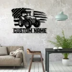 Occupations Trades Metal Sign Custom Us Tractor Driver 1