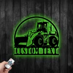 Occupations Trades Metal Sign Custom Wheel Loader 1