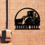 Occupations Trades Metal Sign Custom Wheel Loader 1