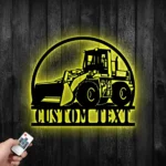 Occupations Trades Metal Sign Custom Wheel Loader 1