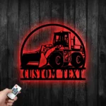 Occupations Trades Metal Sign Custom Wheel Loader 1