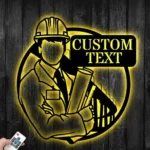 Occupations Trades Metal Sign Detailed Civil Engineer 1