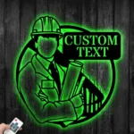 Occupations Trades Metal Sign Detailed Civil Engineer 1