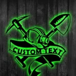 Occupations Trades Metal Sign Detailed Coal Mining 1