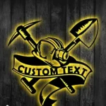Occupations Trades Metal Sign Detailed Coal Mining 1