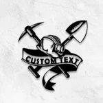 Occupations Trades Metal Sign Detailed Coal Mining 1