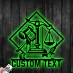 Occupations Trades Metal Sign Detailed Lawyer 1