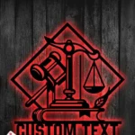 Occupations Trades Metal Sign Detailed Lawyer 1