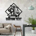 Occupations Trades Metal Sign Detailed Lawyer 1