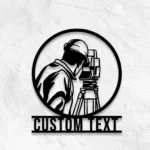 Occupations Trades Metal Sign Distinctive Land Surveyor 1