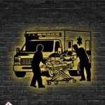 Occupations Trades Metal Sign Emergency Ambulance 1